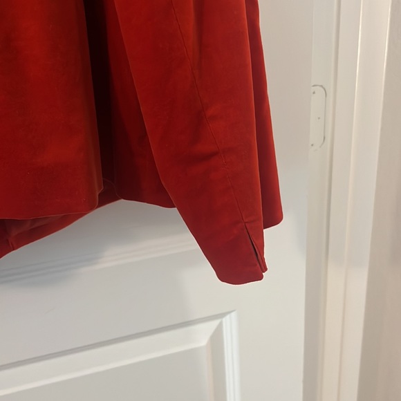 Talbots peplum blazer 24W plus size Red-Orange jacket button work wear  business - Picture 8 of 14